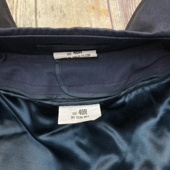 Vintage 40R Military Navy Raincoat Removable Liner Trench Coat Double Breasted - Picture 5 of 5